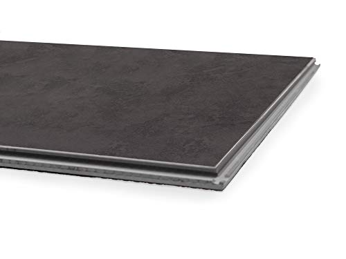 NewAge Products Stone Composite Luxury Vinyl Tile 400 Sqft Flooring Bundle (12'W x 23'L x 0.37'H), Slate