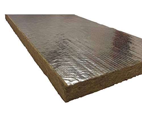 Roxul 1' x 48' x 24' Mineral Wool/Foil Backing High Temperature Insulation, Density 8#, Green - 40260 Pack of 2