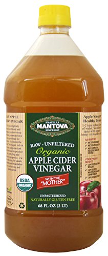 Mantova Raw-Unfiltered Organic Apple Cider with The Mother, 68 Fl Oz (Pack of 6)