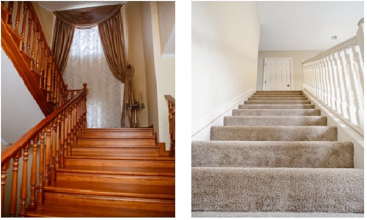 Carpet or Wood Stairs