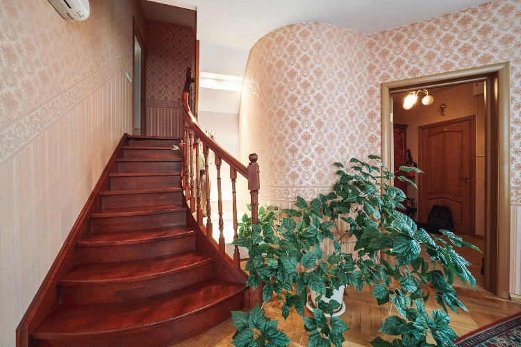 Hardwood stairs