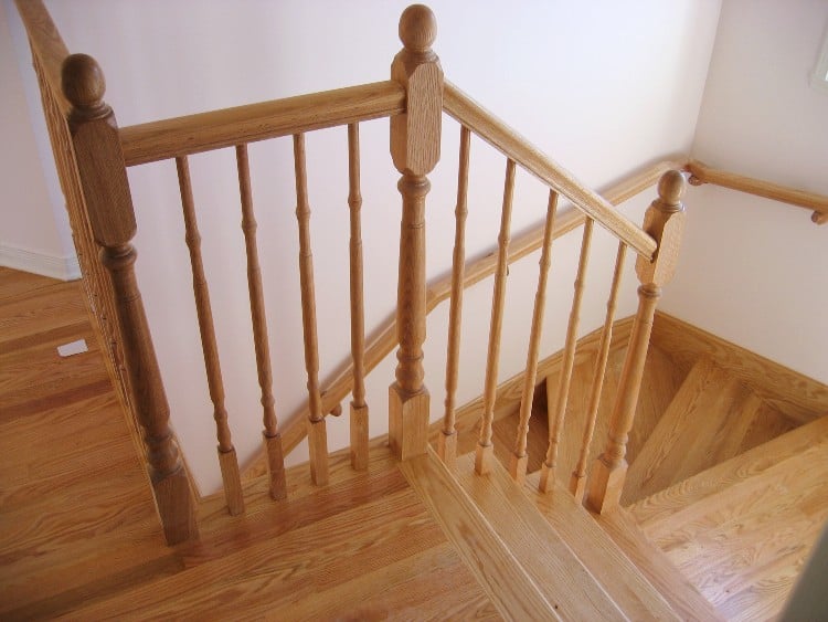 Red oak hardwood flooring