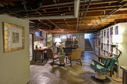 exposed ceiling basement