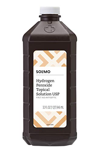 Amazon Brand - Solimo Hydrogen Peroxide Topical Solution USP, 32 Fl Oz
