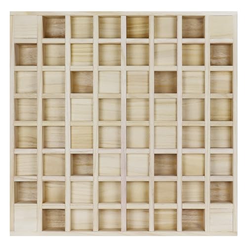 BXI Wood Sound Diffuser - 24 X 24 X 2.8 Inches Thick Acoustic Diffusion Panels Add Listening Room Musical Liveliness, Quadratic Residue Diffusor for Wall and Ceiling Acoustical Treatment (2D)