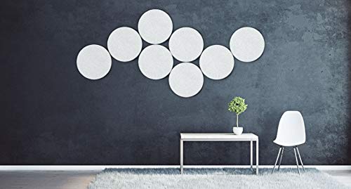 Circular Acoustic Panel (White, Large) by UPLIFT Desk