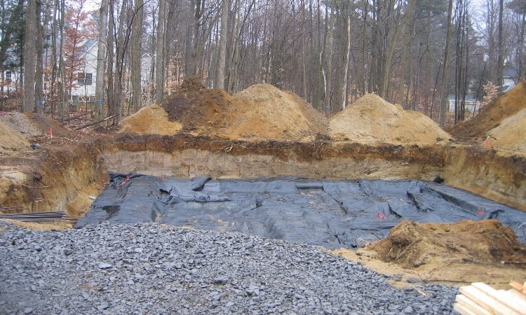 Basement escavation