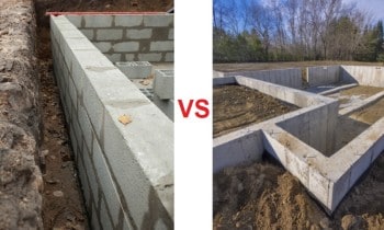 Block vs Poured Foundation