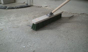 Clean Basement Concrete Floor