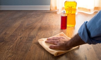 Cleaning engineered flooring